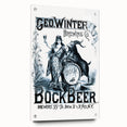 Vintage Advertising Poster: Geo. Winter Bock Beer Retro Wall Art