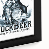 Vintage Advertising Poster: Geo. Winter Bock Beer Retro Wall Art