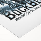 Vintage Advertising Poster: Geo. Winter Bock Beer Retro Wall Art