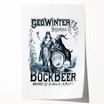 Vintage Advertising Poster: Geo. Winter Bock Beer Retro Wall Art