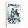 Vintage Advertising Poster: Geo. Winter Bock Beer Retro Wall Art