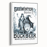 Vintage Advertising Poster: Geo. Winter Bock Beer Retro Wall Art