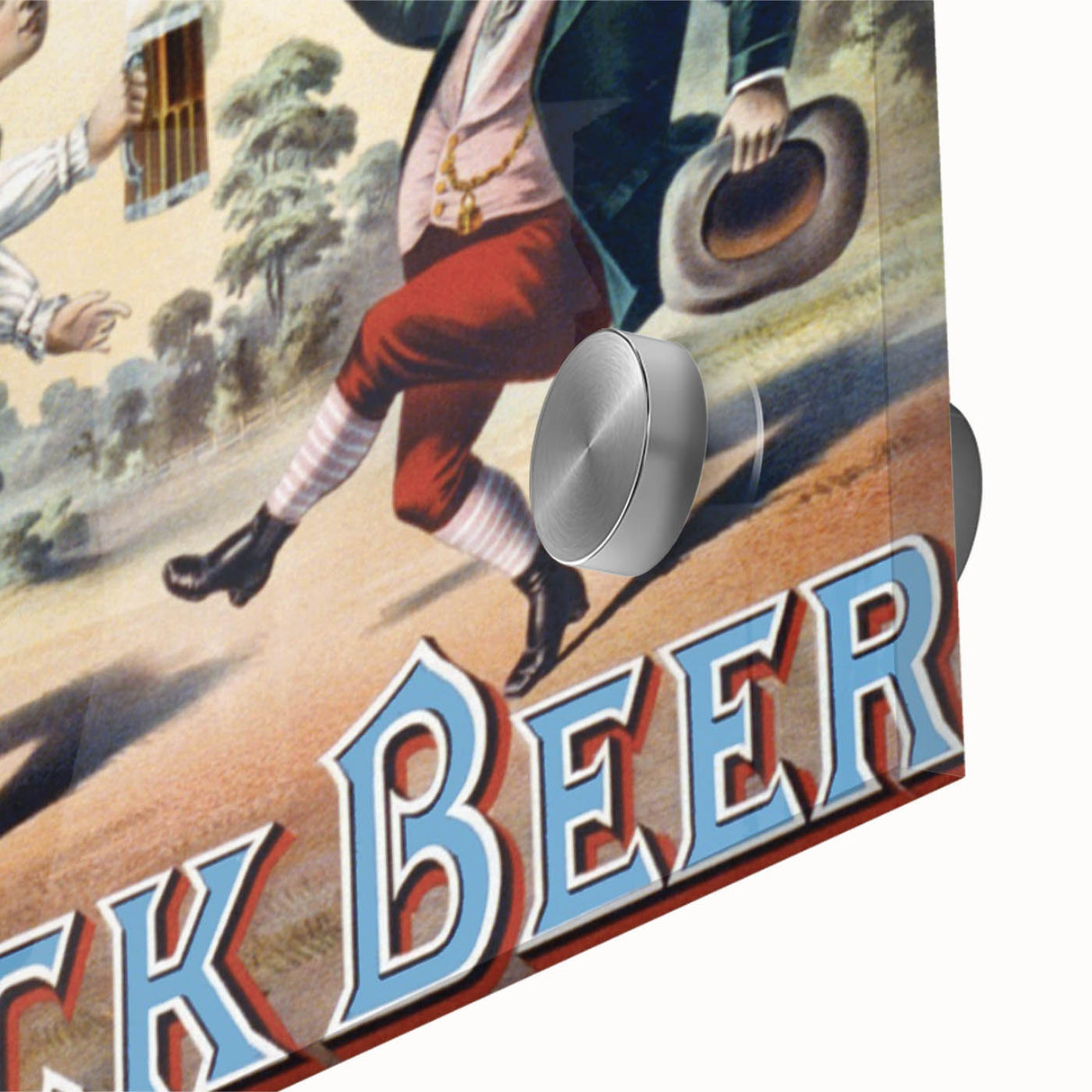 Vintage Advertising Poster: Bock Beer Retro Wall Art