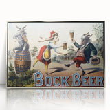 Vintage Advertising Poster: Bock Beer Retro Wall Art
