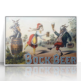 Vintage Advertising Poster: Bock Beer Retro Wall Art