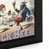 Vintage Advertising Poster: Bock Beer Retro Wall Art