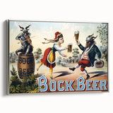 Vintage Advertising Poster: Bock Beer Retro Wall Art