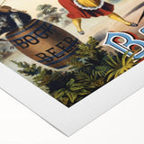 Vintage Advertising Poster: Bock Beer Retro Wall Art