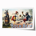 Vintage Advertising Poster: Bock Beer Retro Wall Art