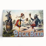 Vintage Advertising Poster: Bock Beer Retro Wall Art