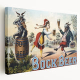 Vintage Advertising Poster: Bock Beer Retro Wall Art