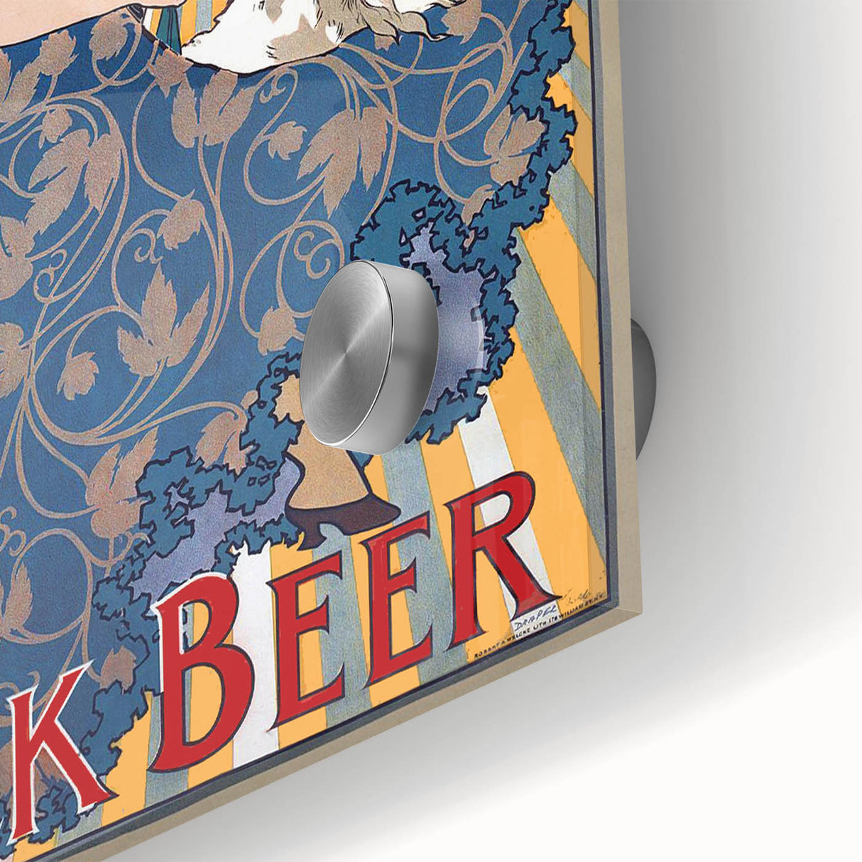Vintage Feigenspan's Bock Beer Poster | Retro Wall Art | Antique Advertising