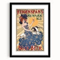 Vintage Feigenspan's Bock Beer Poster | Retro Wall Art | Antique Advertising