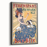 Vintage Feigenspan's Bock Beer Poster | Retro Wall Art | Antique Advertising