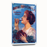 Vintage Bodegas Franco Españolas Rioja Wine Poster | Retro Wall Art