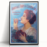 Vintage Bodegas Franco Españolas Rioja Wine Poster | Retro Wall Art
