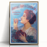 Vintage Bodegas Franco Españolas Rioja Wine Poster | Retro Wall Art