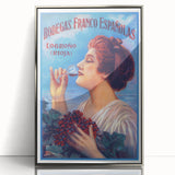 Vintage Bodegas Franco Españolas Rioja Wine Poster | Retro Wall Art