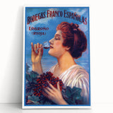 Vintage Bodegas Franco Españolas Rioja Wine Poster | Retro Wall Art