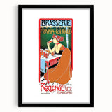 Vintage Brasserie Fraikin-Courard Poster - Classic Retro Advertising Art