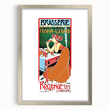 Vintage Brasserie Fraikin-Courard Poster - Classic Retro Advertising Art