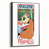 Vintage Brasserie Fraikin-Courard Poster - Classic Retro Advertising Art