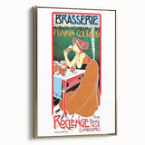 Vintage Brasserie Fraikin-Courard Poster - Classic Retro Advertising Art