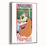 Vintage Brasserie Fraikin-Courard Poster - Classic Retro Advertising Art