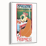 Vintage Brasserie Fraikin-Courard Poster - Classic Retro Advertising Art