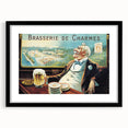 Vintage Brasserie de Charmes Poster - Classic Retro Advertising Art