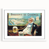 Vintage Brasserie de Charmes Poster - Classic Retro Advertising Art