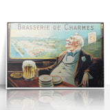 Vintage Brasserie de Charmes Poster - Classic Retro Advertising Art