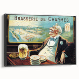 Vintage Brasserie de Charmes Poster - Classic Retro Advertising Art
