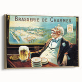 Vintage Brasserie de Charmes Poster - Classic Retro Advertising Art
