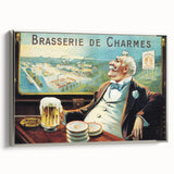 Vintage Brasserie de Charmes Poster - Classic Retro Advertising Art