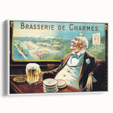 Vintage Brasserie de Charmes Poster - Classic Retro Advertising Art