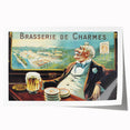 Vintage Brasserie de Charmes Poster - Classic Retro Advertising Art