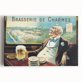 Vintage Brasserie de Charmes Poster - Classic Retro Advertising Art