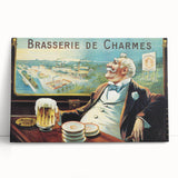 Vintage Brasserie de Charmes Poster - Classic Retro Advertising Art