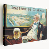 Vintage Brasserie de Charmes Poster - Classic Retro Advertising Art