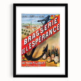 Vintage Brasserie de l’Espérance Poster - Retro Beer Advertising Art