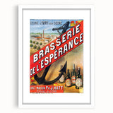 Vintage Brasserie de l’Espérance Poster - Retro Beer Advertising Art