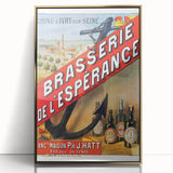 Vintage Brasserie de l’Espérance Poster - Retro Beer Advertising Art