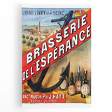 Vintage Brasserie de l’Espérance Poster - Retro Beer Advertising Art