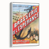 Vintage Brasserie de l’Espérance Poster - Retro Beer Advertising Art