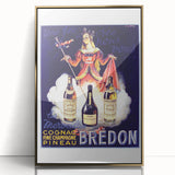 Vintage Brédon Cognac Poster - Classic French Advertising Art