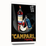 Vintage Campari Bitter Poster - Classic Italian Advertising Art