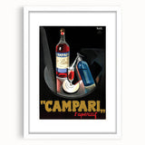 Vintage Campari Bitter Poster - Classic Italian Advertising Art