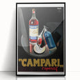 Vintage Campari Bitter Poster - Classic Italian Advertising Art