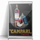Vintage Campari Bitter Poster - Classic Italian Advertising Art